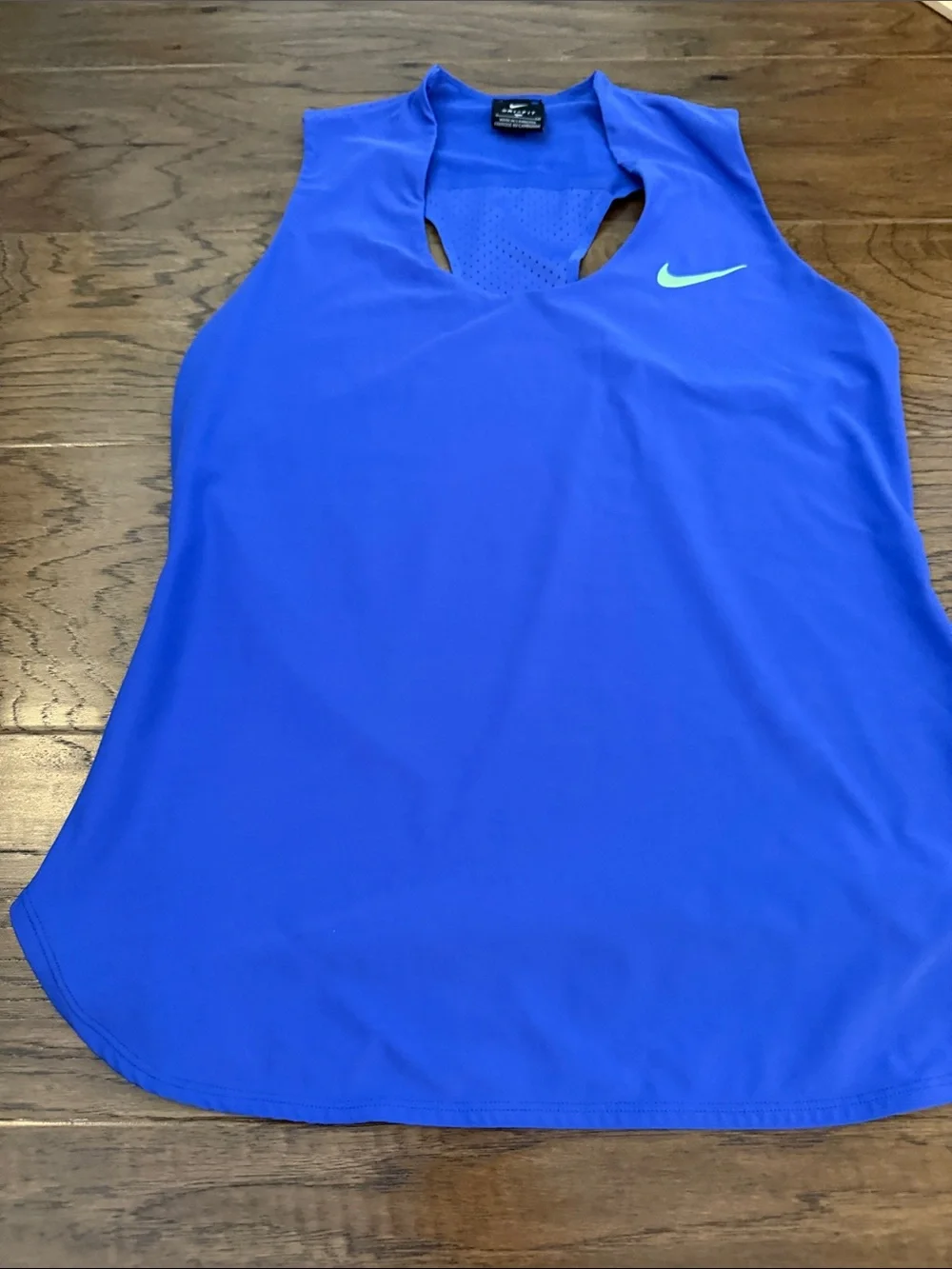 Nike Dri Fit Court Flex Maria Paramount Blue/Purple Tennis Tank Top S NWOT